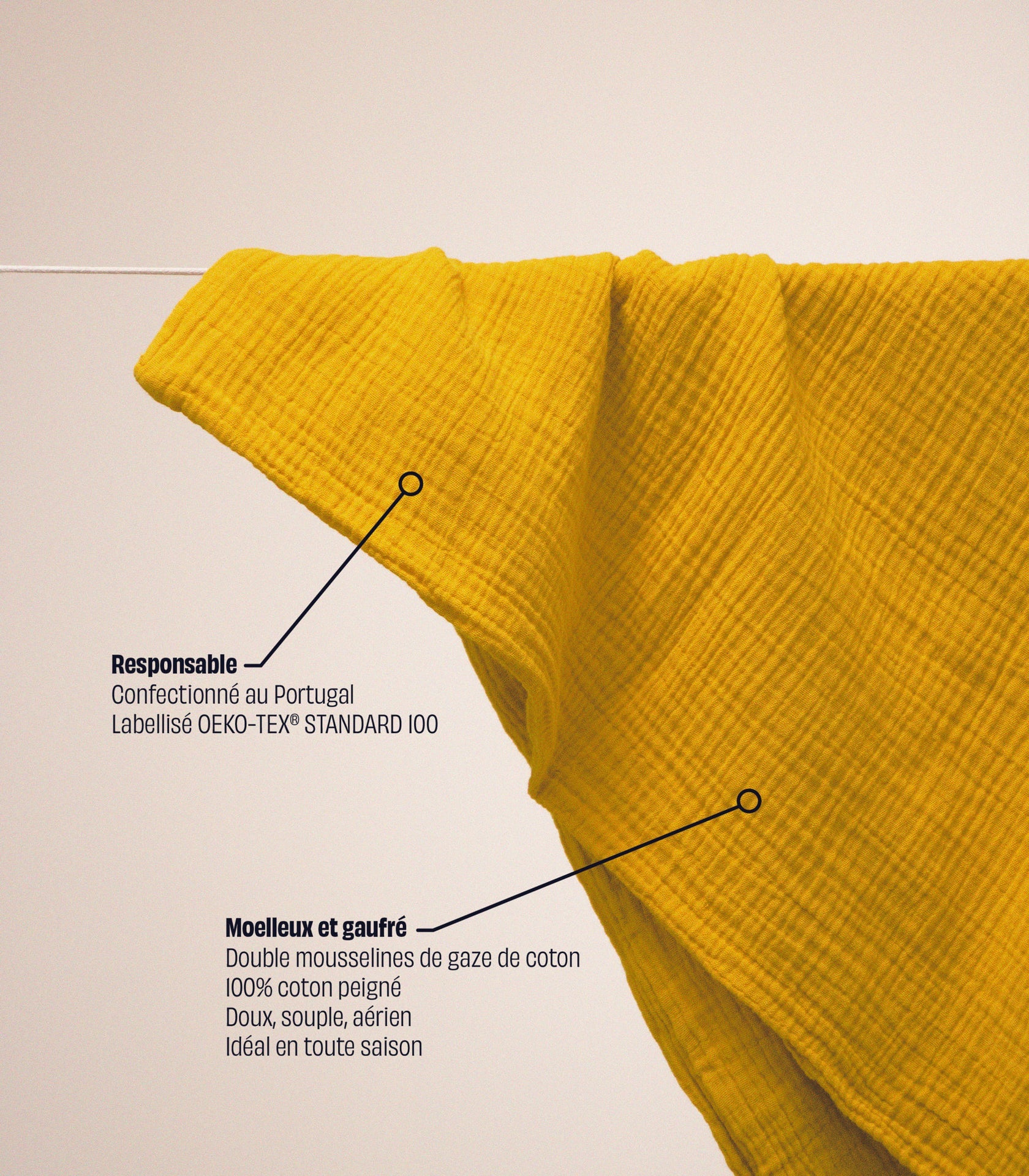 Parure en gaze de coton