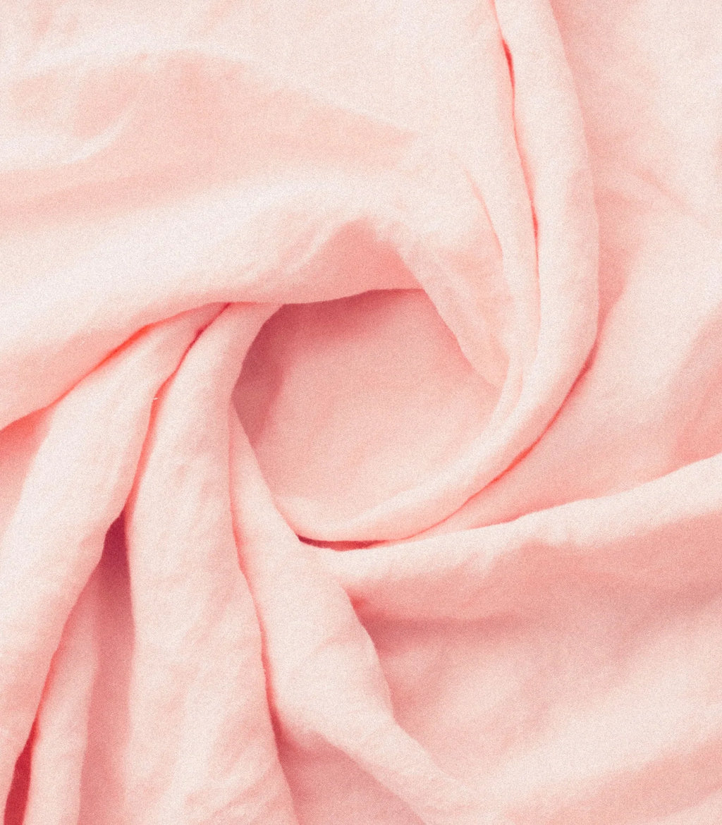 Taies d'oreiller en lin lavéTaies Rose cerisier